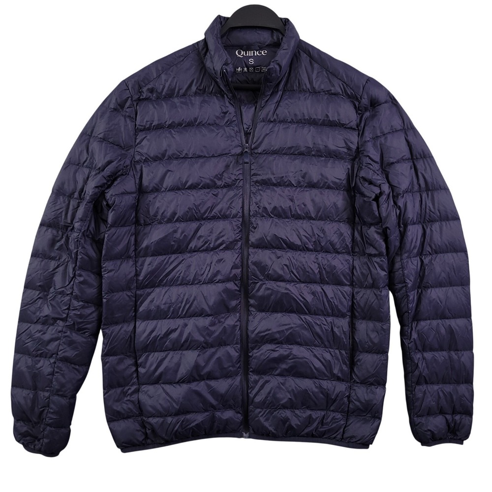Quince Jacket Men S Navy Blue Packable Puffer Goose Down Lightweight Full Zip